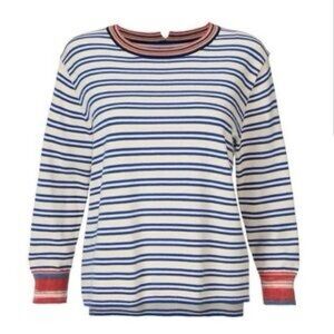 CAbi Multicolor Striped Sweater, Size Large